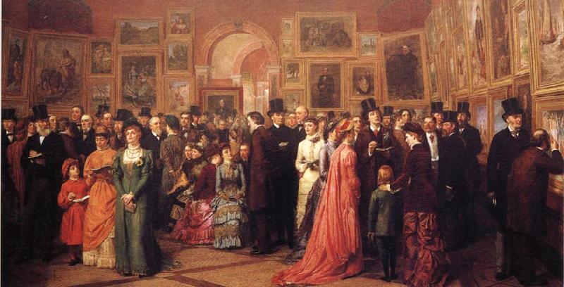 William Powell  Frith Private View of the Royal Academy 1881